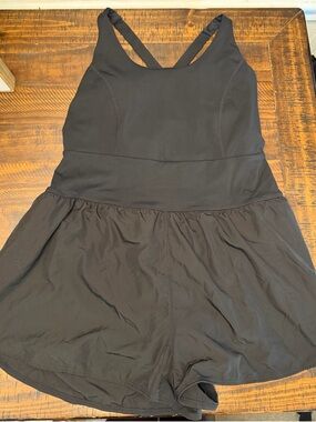 Avia Black Athletic Jumpsuit Romper